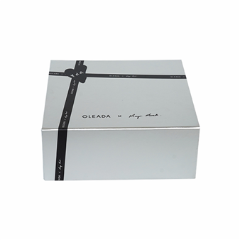 Bright silver paper folding box